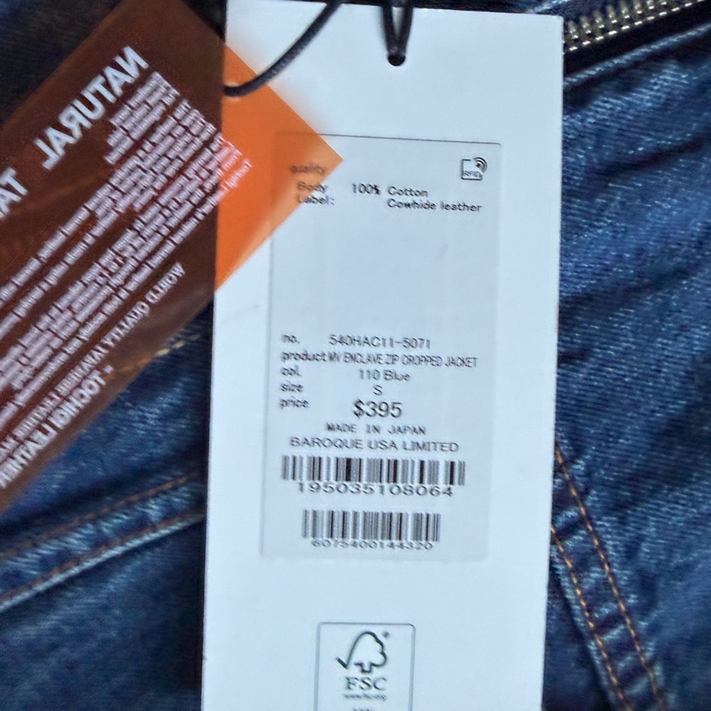 Moussy Dark Blue Denim Jean Jacket - Picture 5 of 7